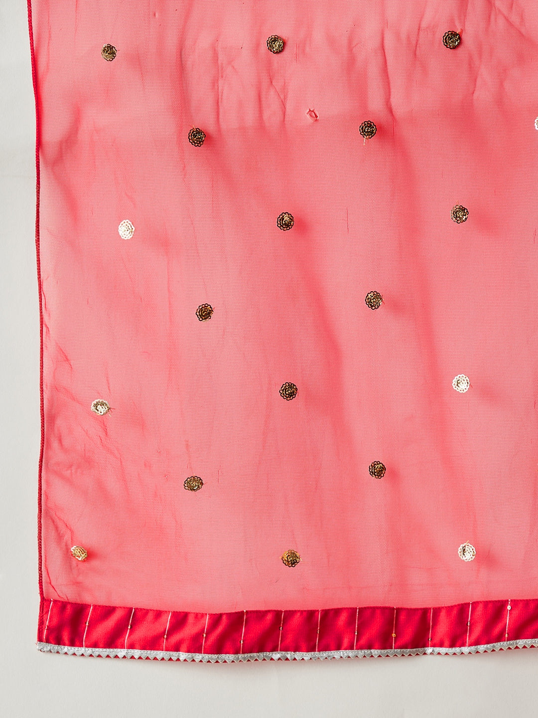 Girls Angrakha Anarkali Kurta with Palazzos & With Dupatta