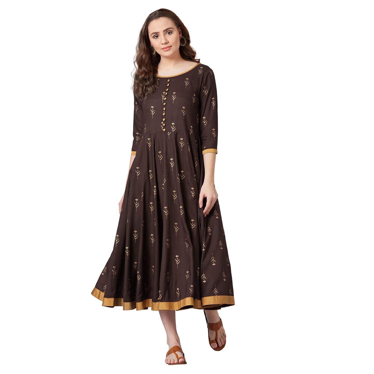 PANIT Women Fit and Flare Midi Dress