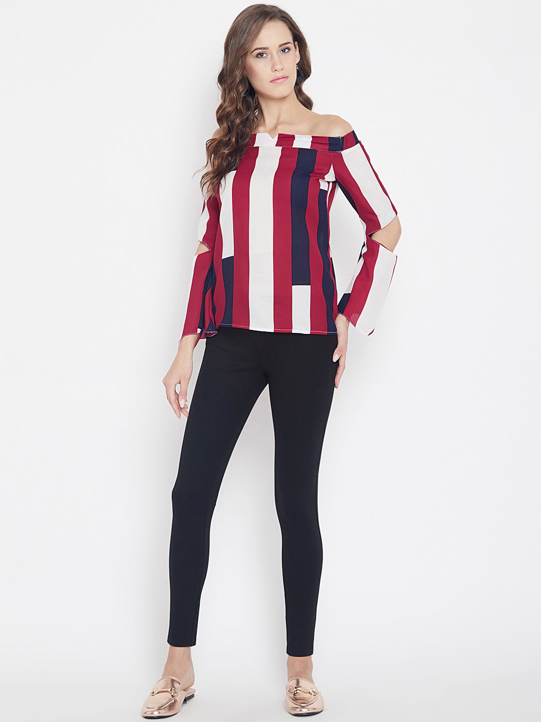 Women's Satin Fabric Regular Tops