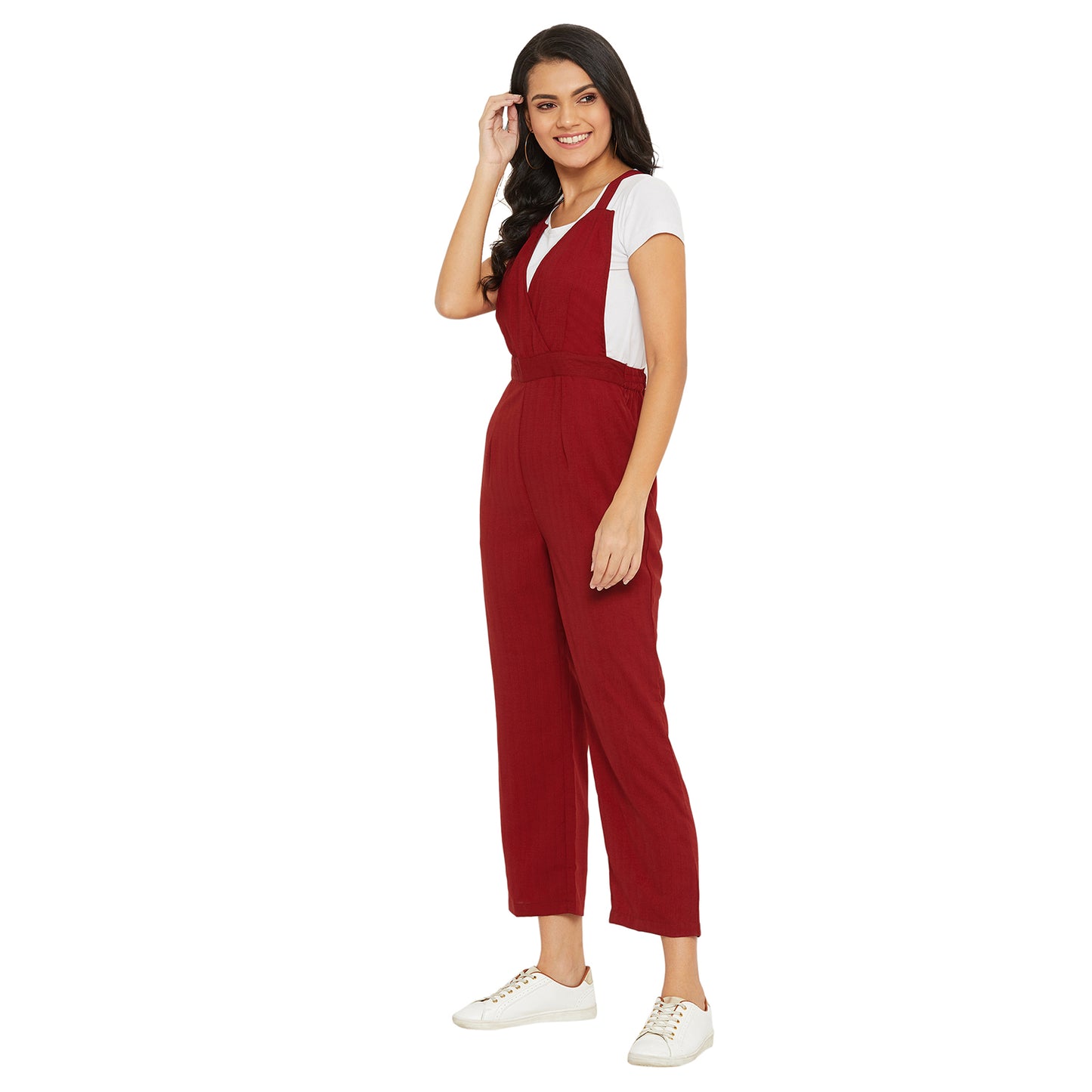 Women's Maroon Jumpsuit
