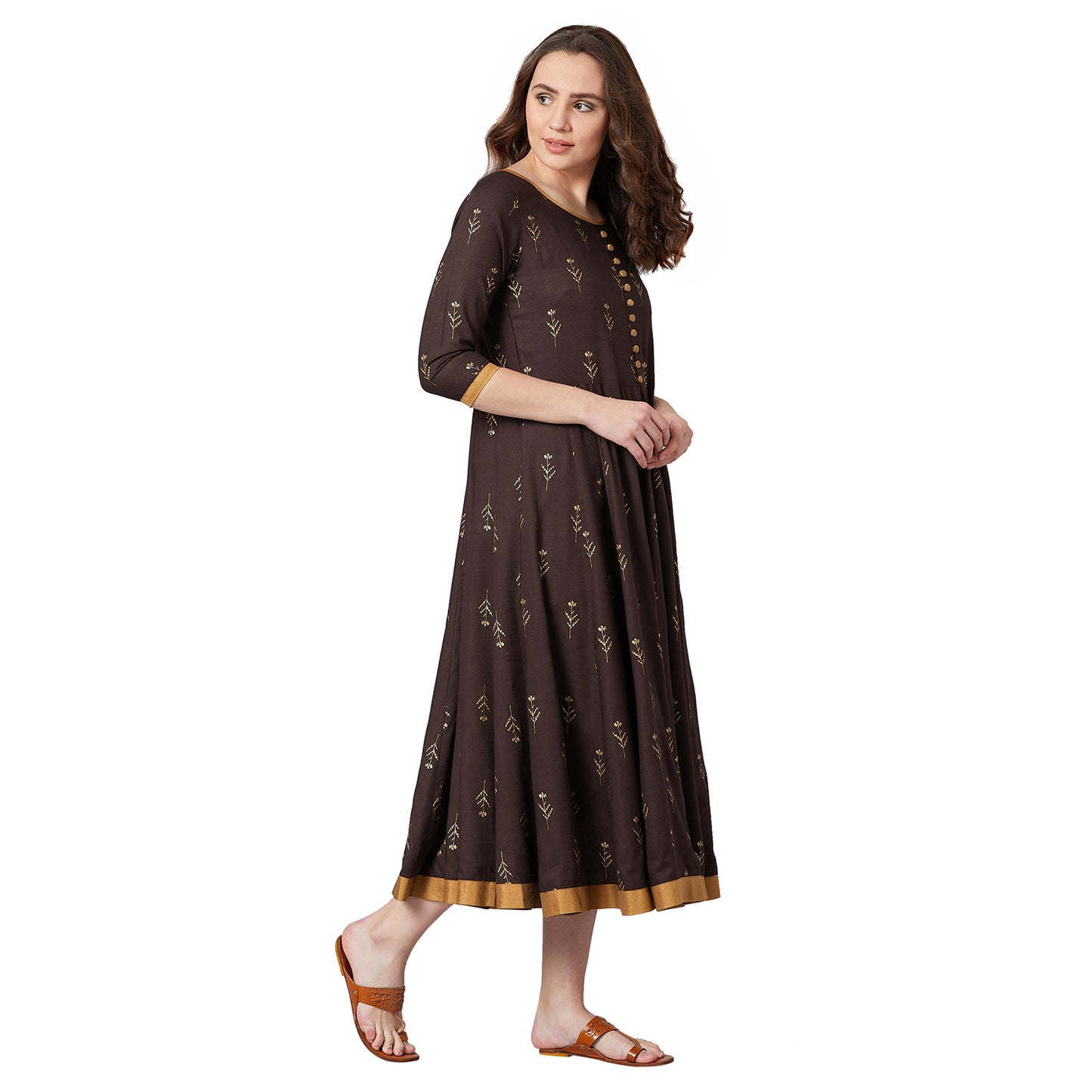 PANIT Women Fit and Flare Midi Dress