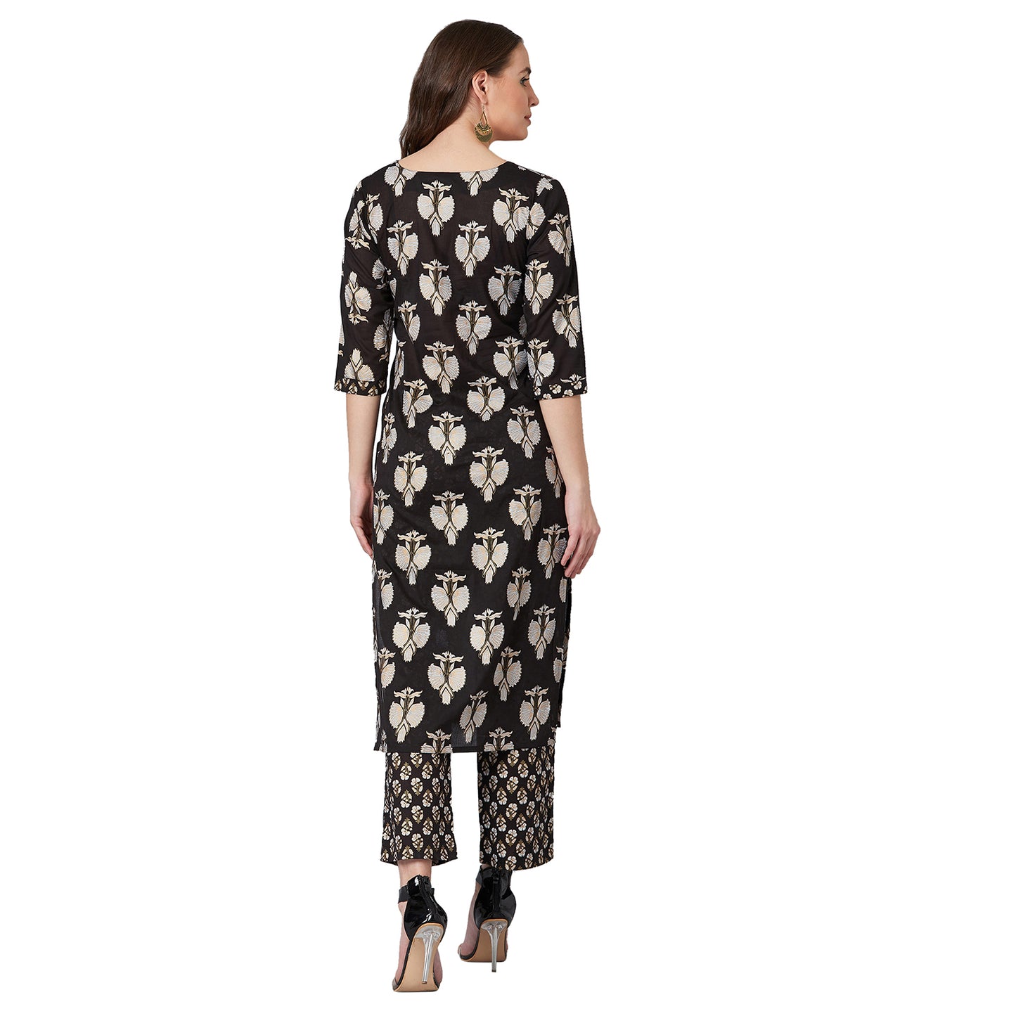 Women Straight Kurta And Palazzo Set