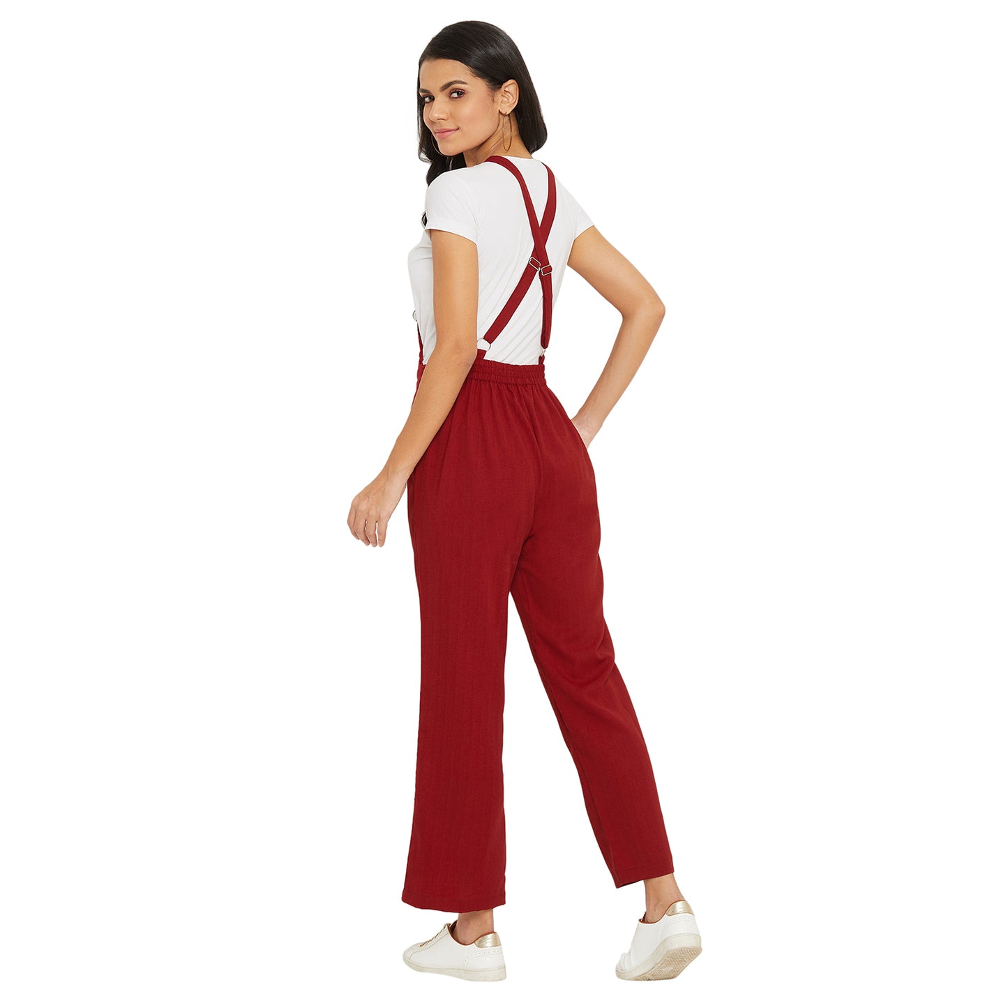 Women's Maroon Jumpsuit