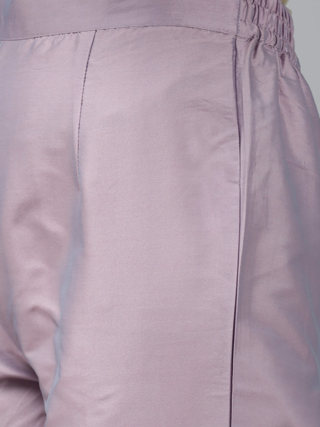 PANIT Women Lavender Ethnic Motifs Embroidered Kurta with Trousers Dupatta
