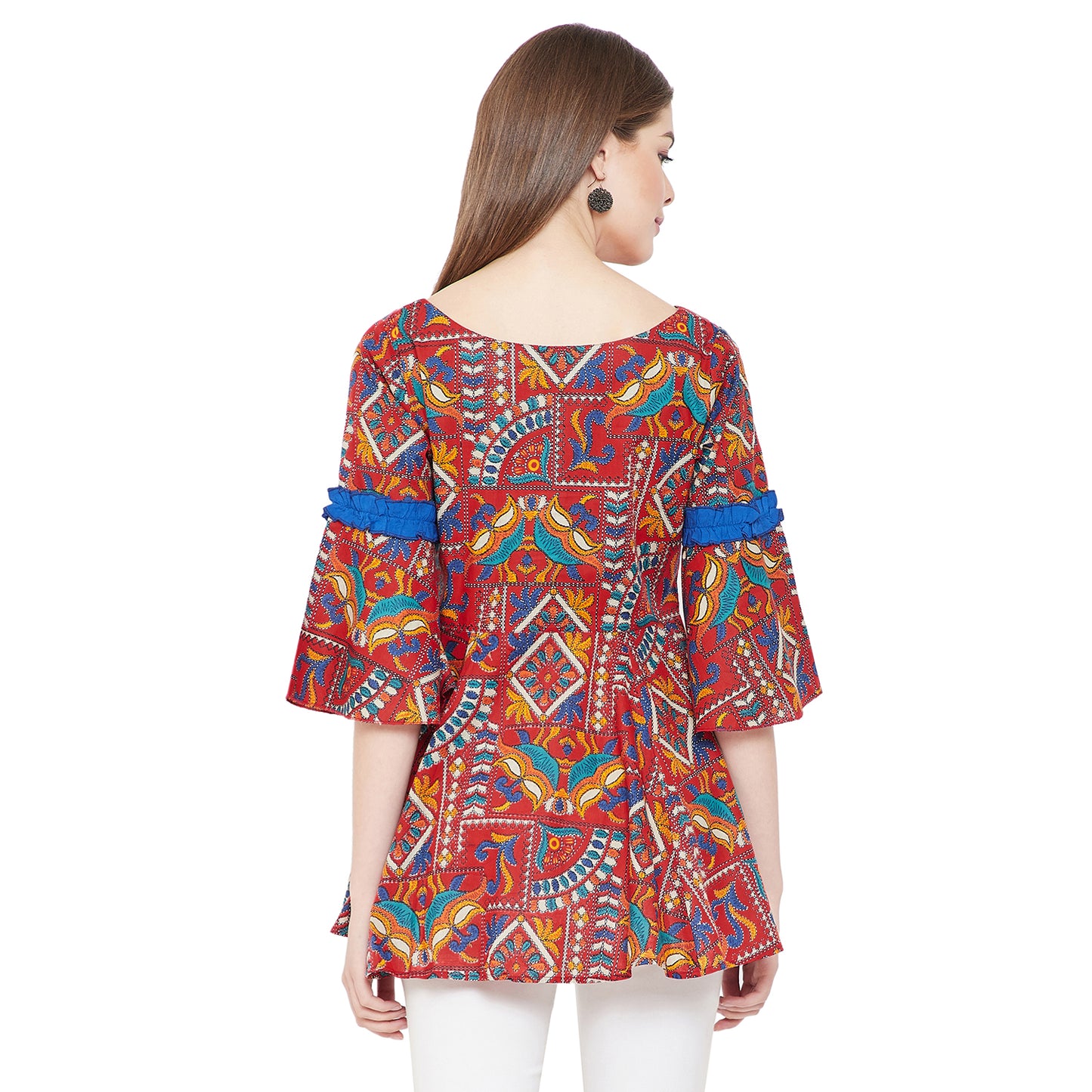 Women's Cotton Fabric Regular Tops