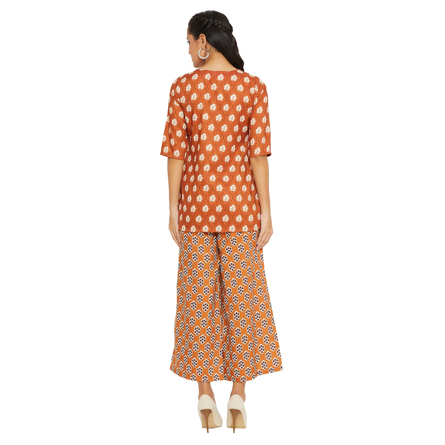 Brown Printed Co-ords Set