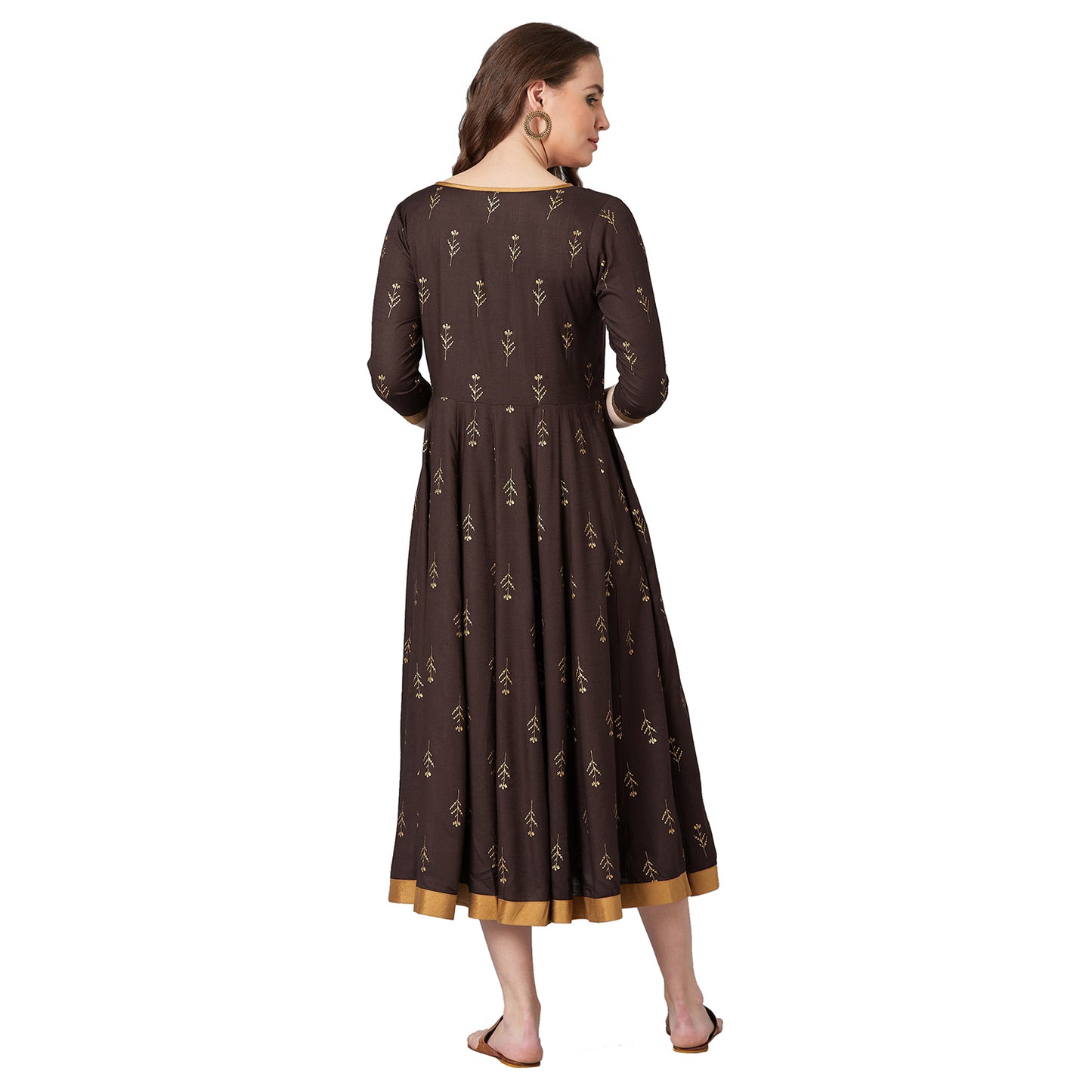 PANIT Women Fit and Flare Midi Dress