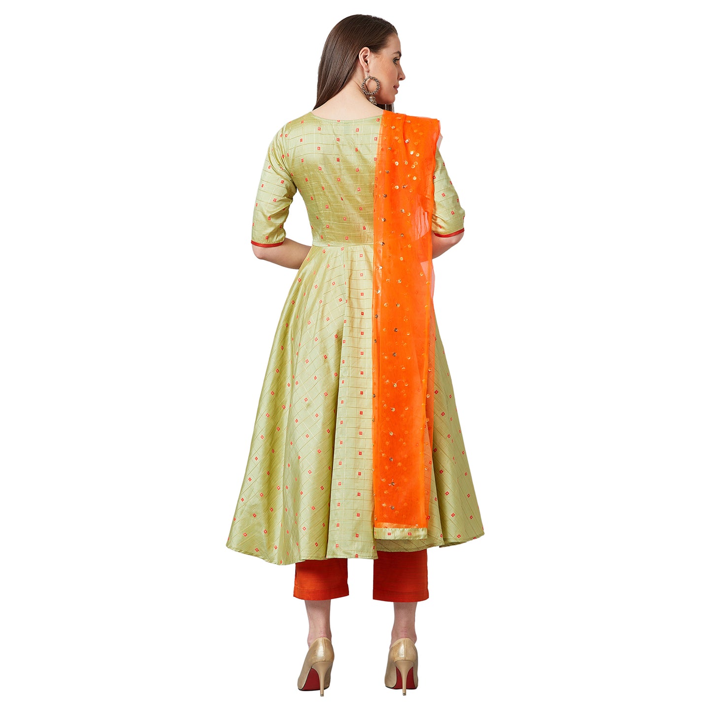 Women Flared Kurta And Pants Set