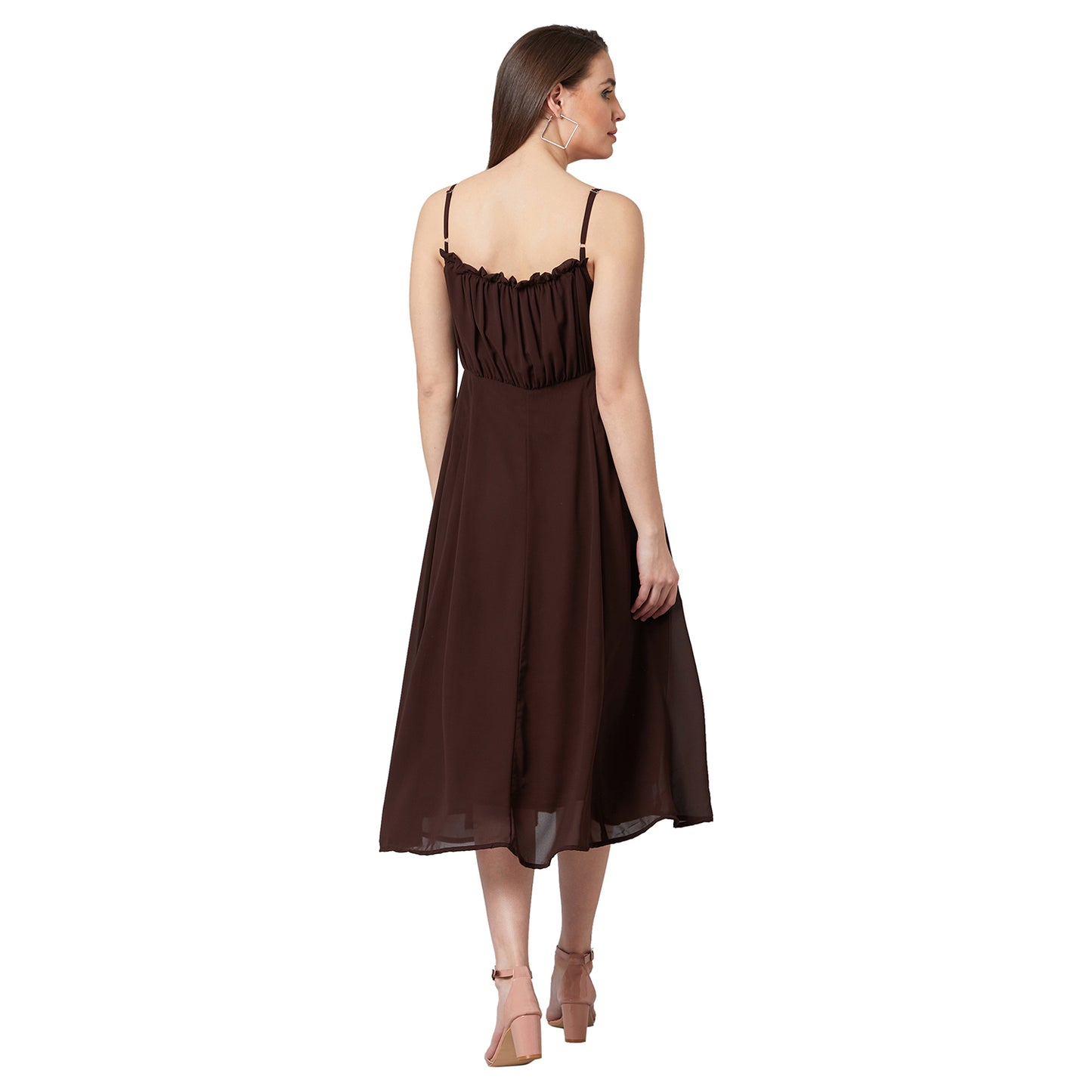 PANIT Women Fit and Flare Midi Dress