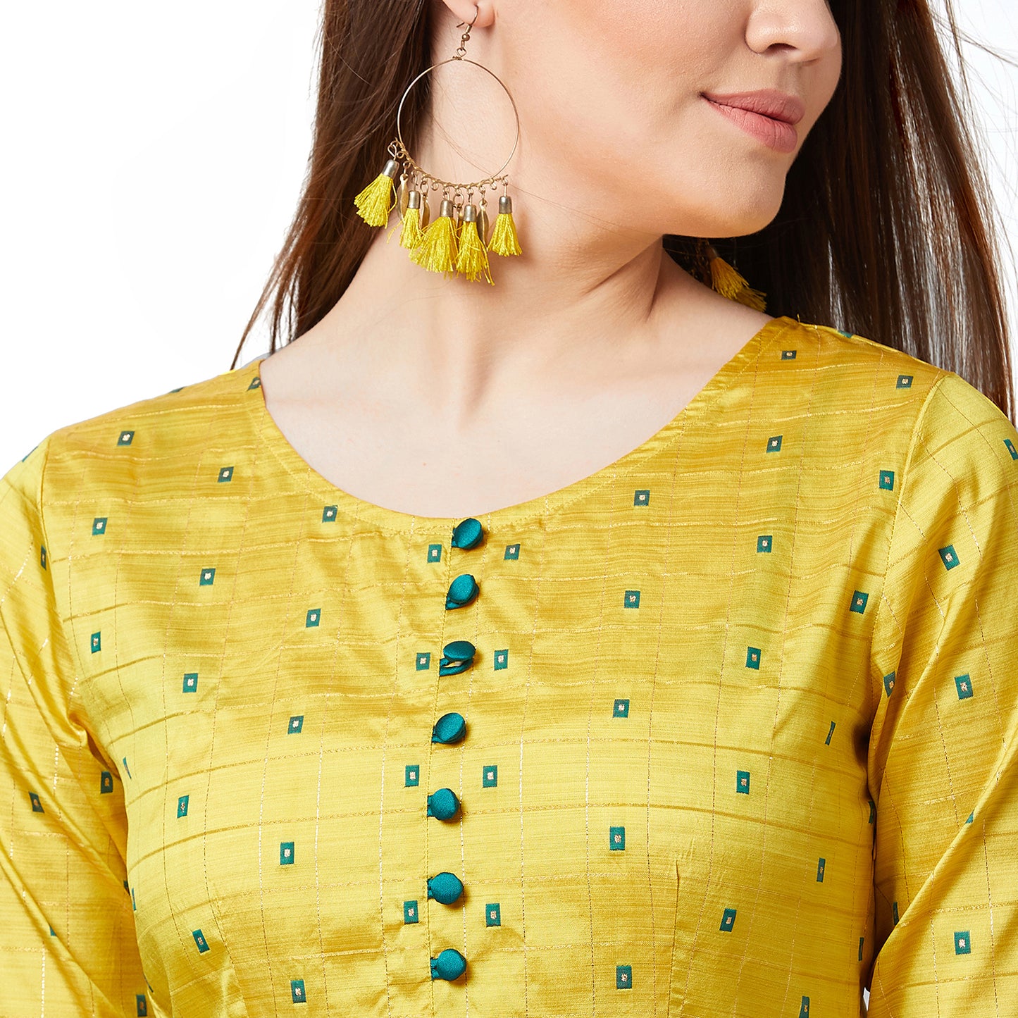 Women Anarkali Kurta And Pants Set