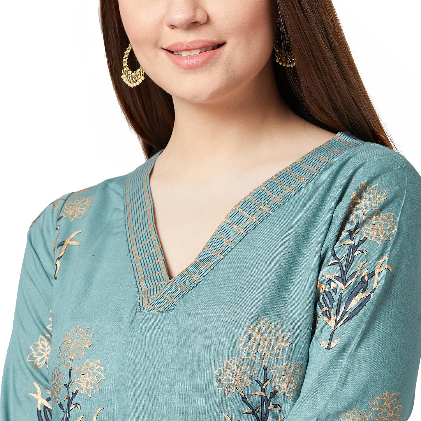 Women A-line Kurta And Palazzo Set