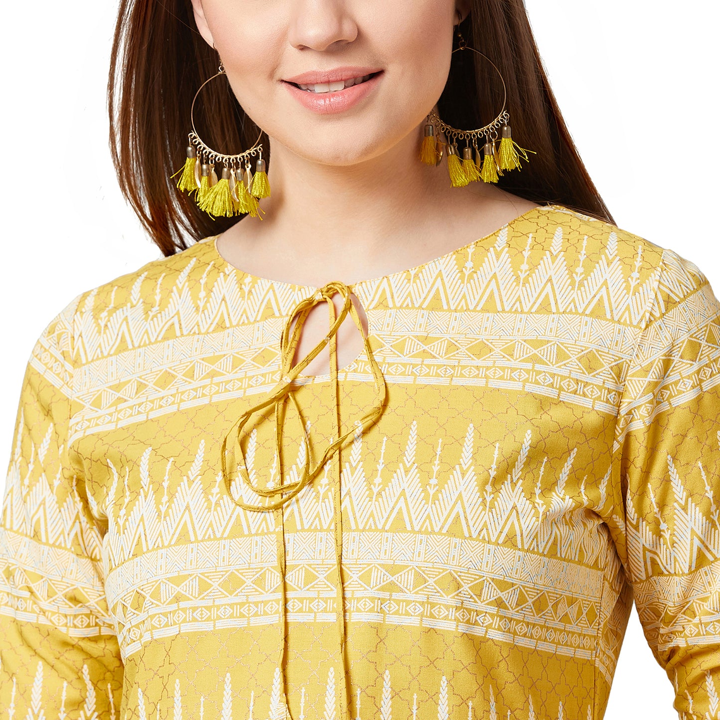 Women Flared Kurta And Palazzo Set