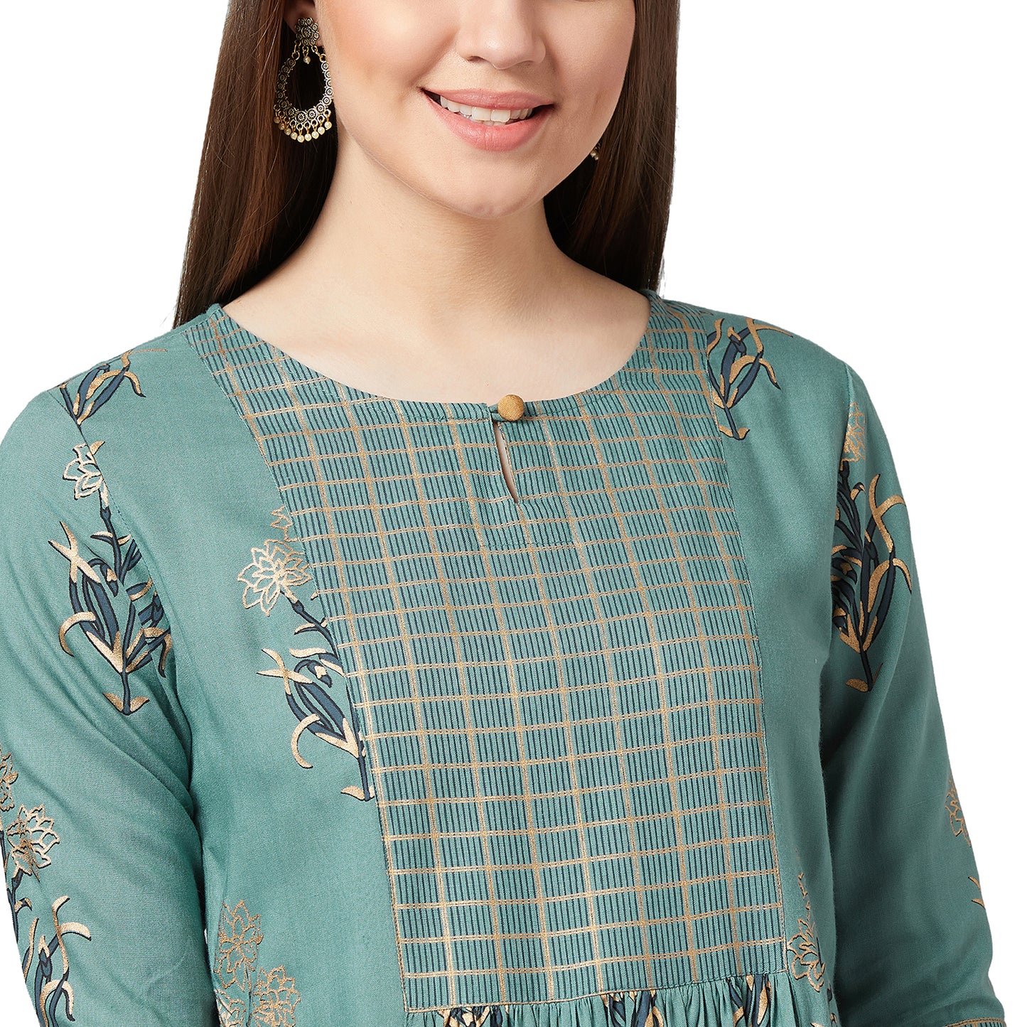 Women A-line Kurta And Palazzo Set
