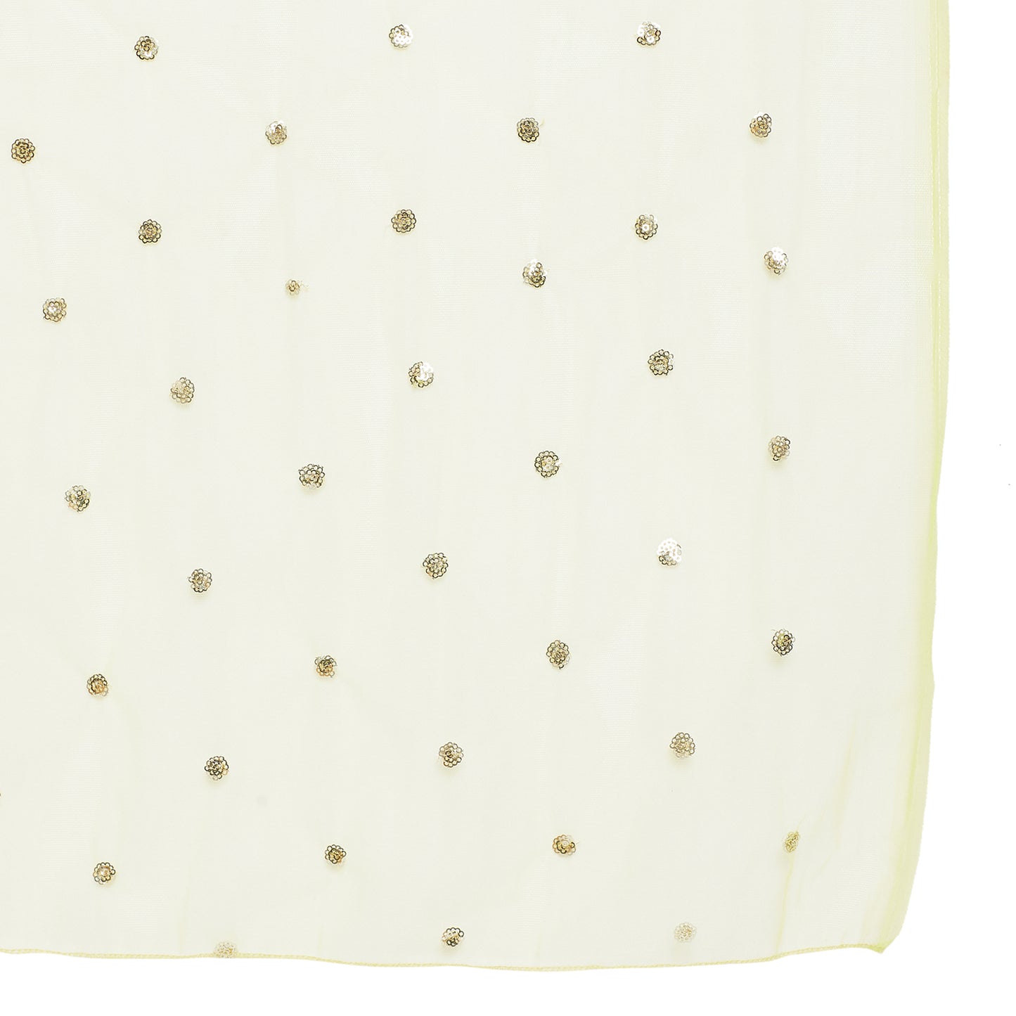 Dark green sharara set with green dupatta, overall gota lace detailing