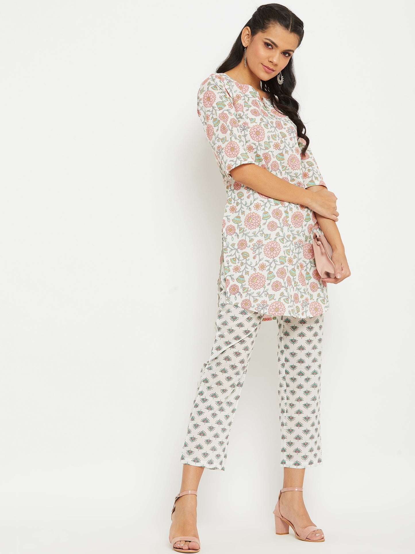 White Printed Co-ords Set