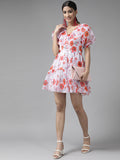 PANIT Off White Floral Dress