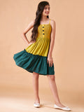 Girls Smocked Detailed Fit  Flare Dress
