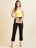 Comfort High-Rise Formal Pleated Peg Trousers