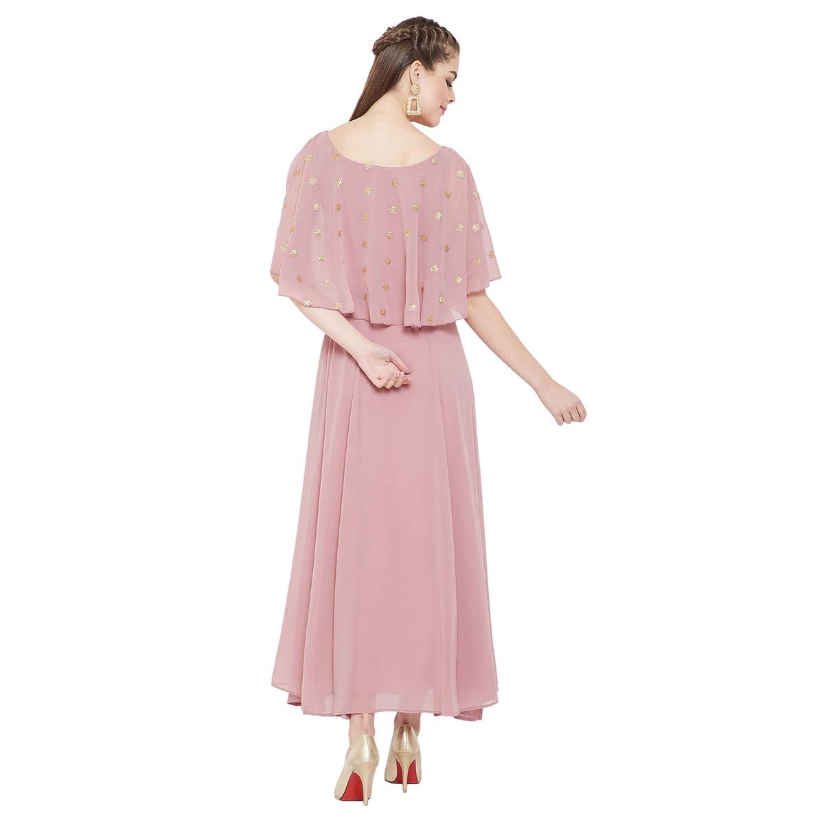 Women's Fit and Flare Maxi Length Dress