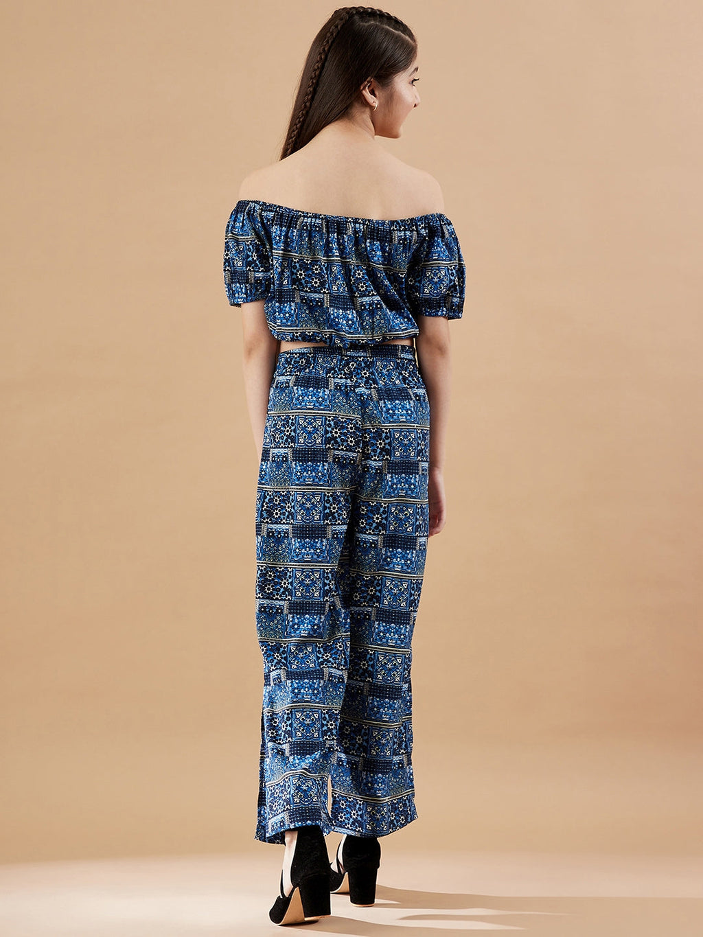 Girls Printed Top with Palazzos