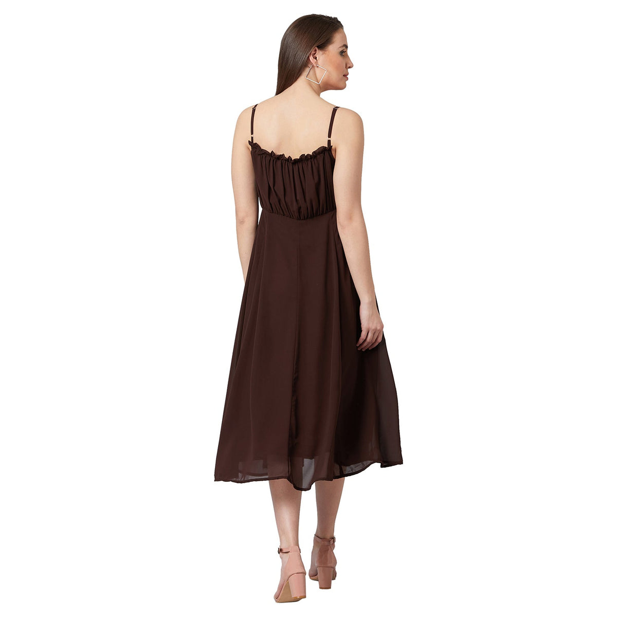 PANIT Women Fit and Flare Midi Dress