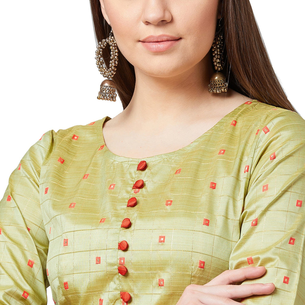 Women Flared Kurta And Pants Set
