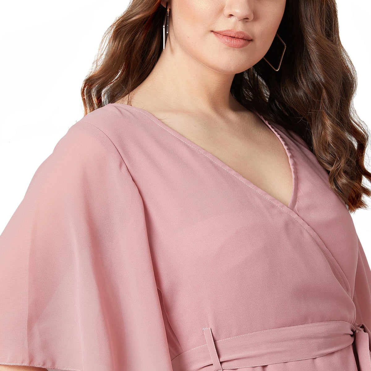 PANIT Women Wrap Midi Dress