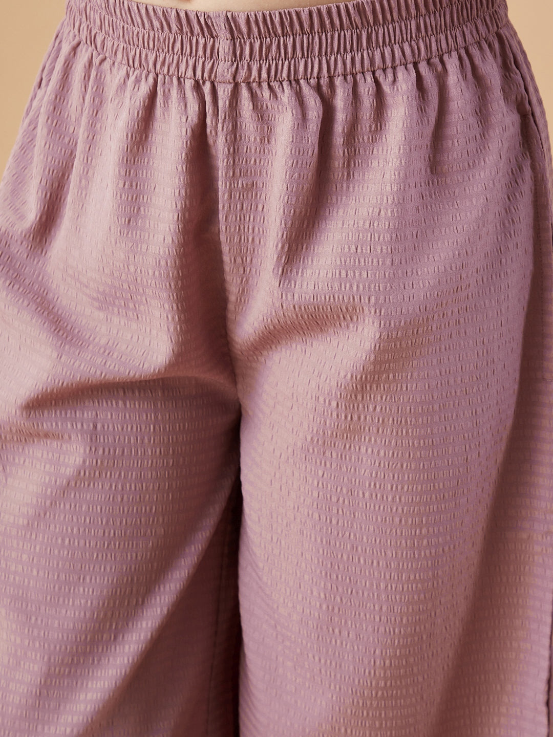 Girls Pink Top with Trousers Set