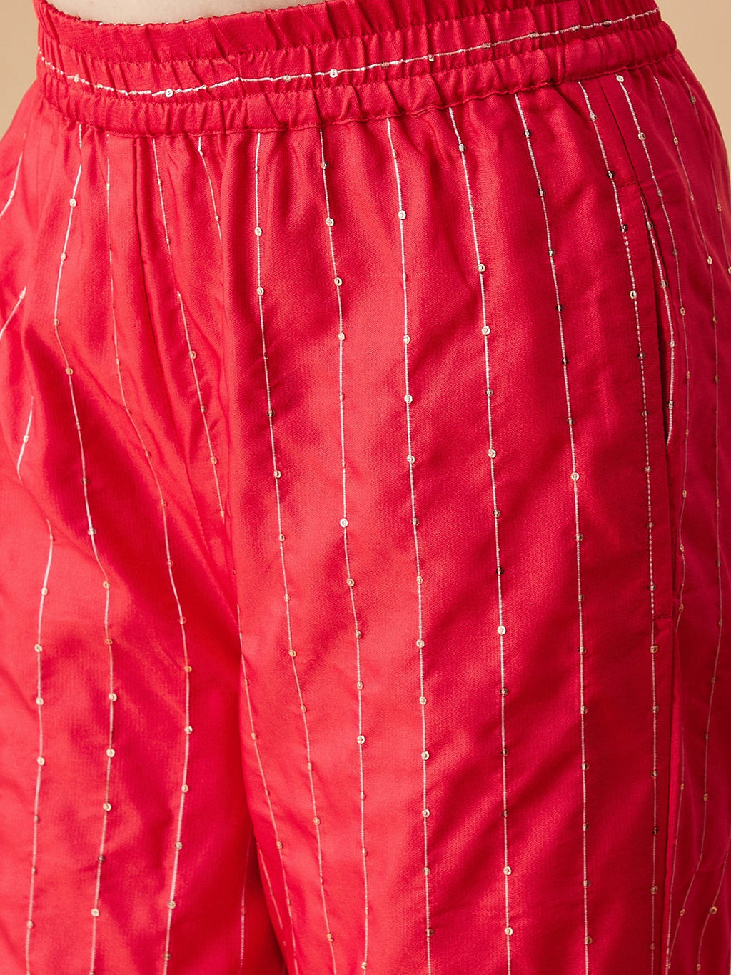 Girls Angrakha Anarkali Kurta with Palazzos & With Dupatta