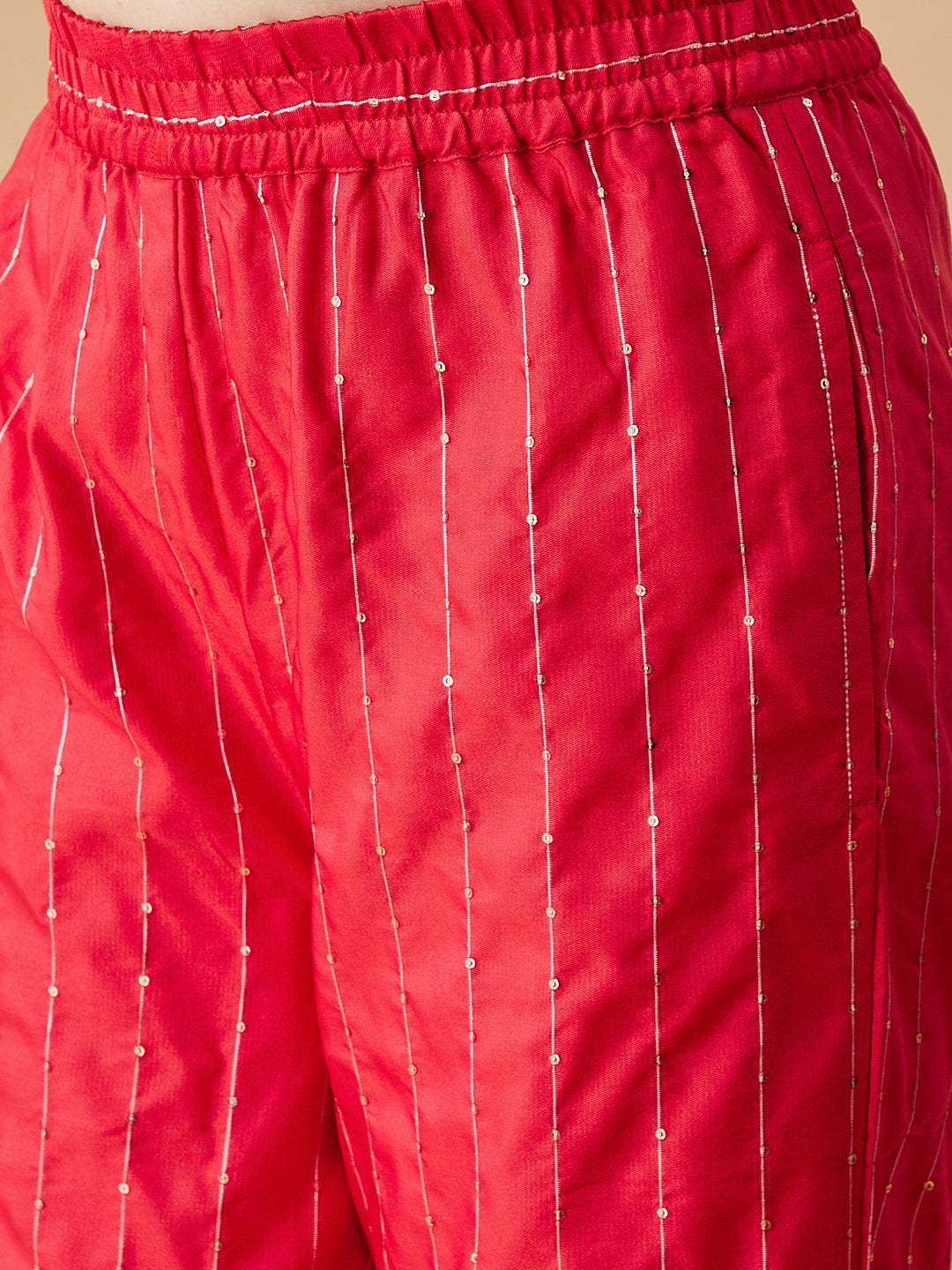 Girls Angrakha Anarkali Kurta with Palazzos & With Dupatta
