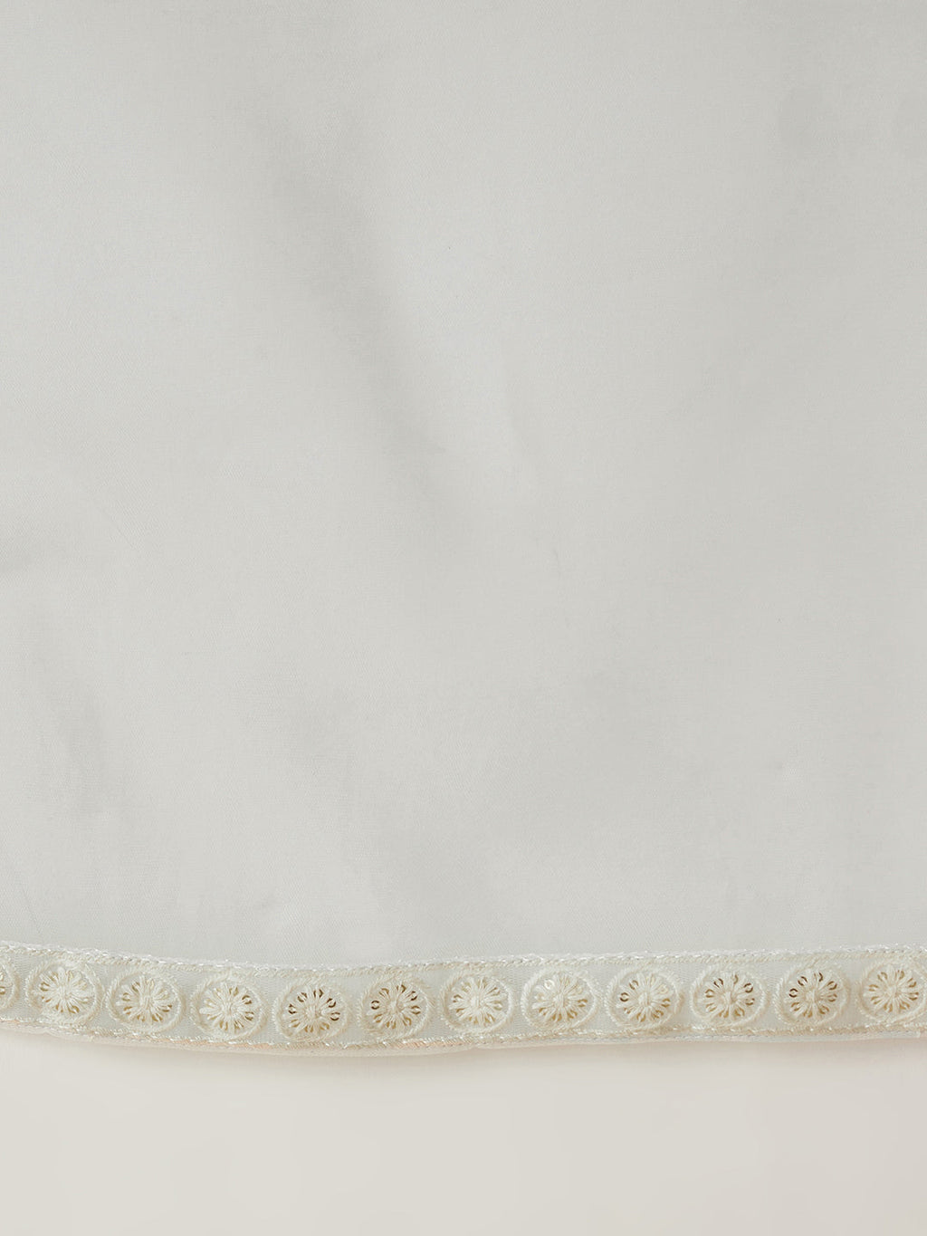 Girls Striped Embroidered Mesh Empire Sequinned Kurta & Sharara & Dupatta
