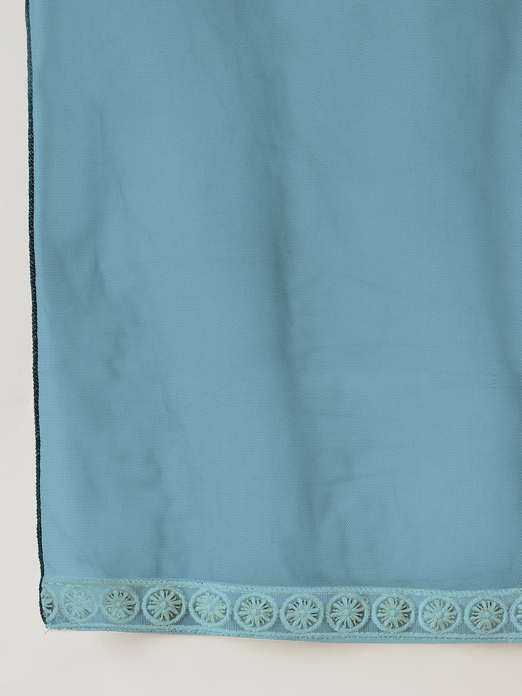Girls Striped Embroidered Mesh Empire Sequinned Kurta & Sharara & Dupatta