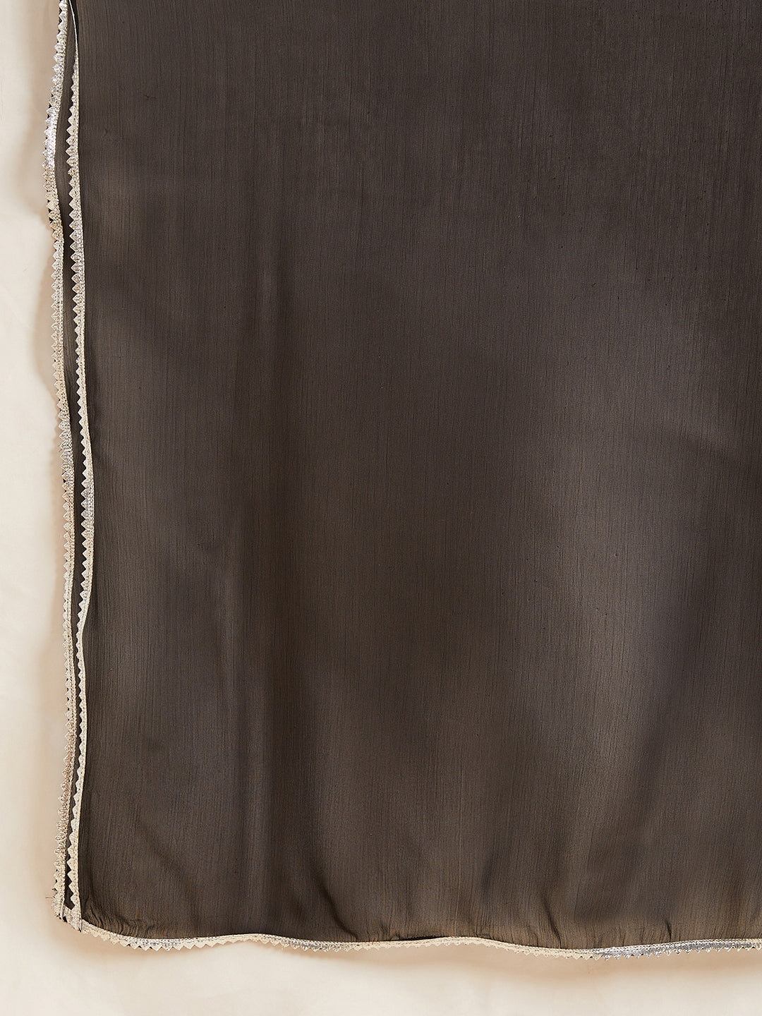 Black Embellished Mirror Work Kurta With Sharara & Dupatta