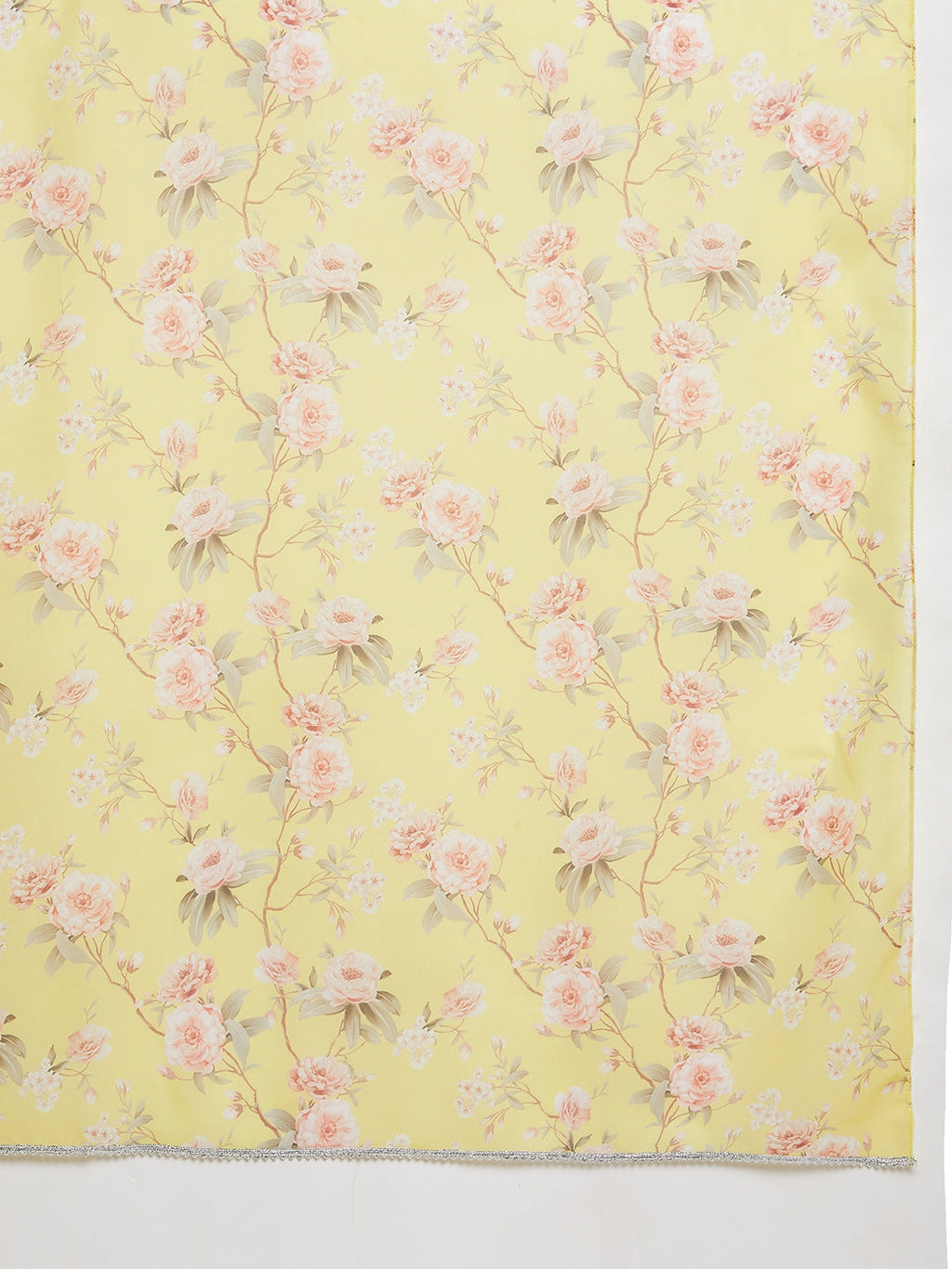 Women Yellow Floral Print Sharara Set With Dupatta
