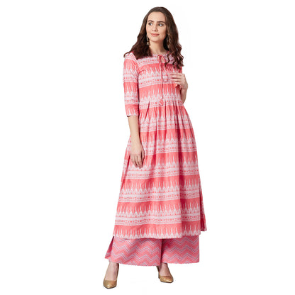 Women Anarkali Kurta And Palazzo Set