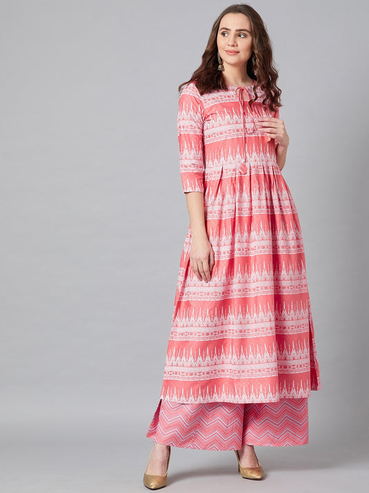 Women Anarkali Kurta And Palazzo Set