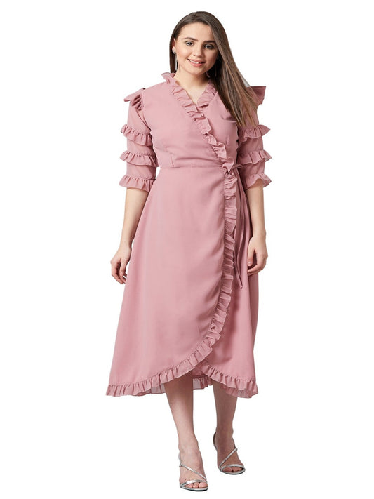 PANIT Women Wrap Maxi Dress