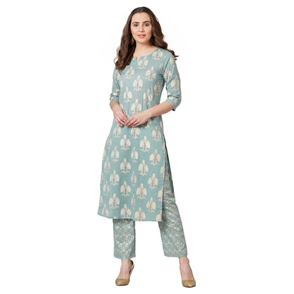 Women Straight Kurta And Palazzo Set