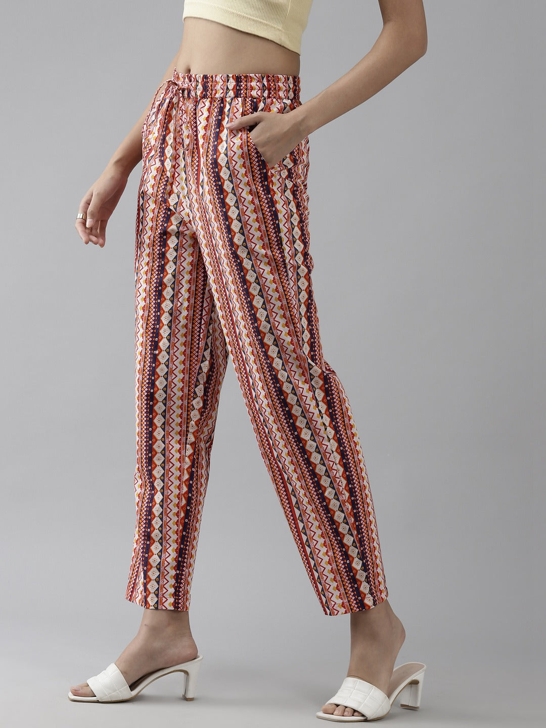 Women Multi Color Printed Trousers