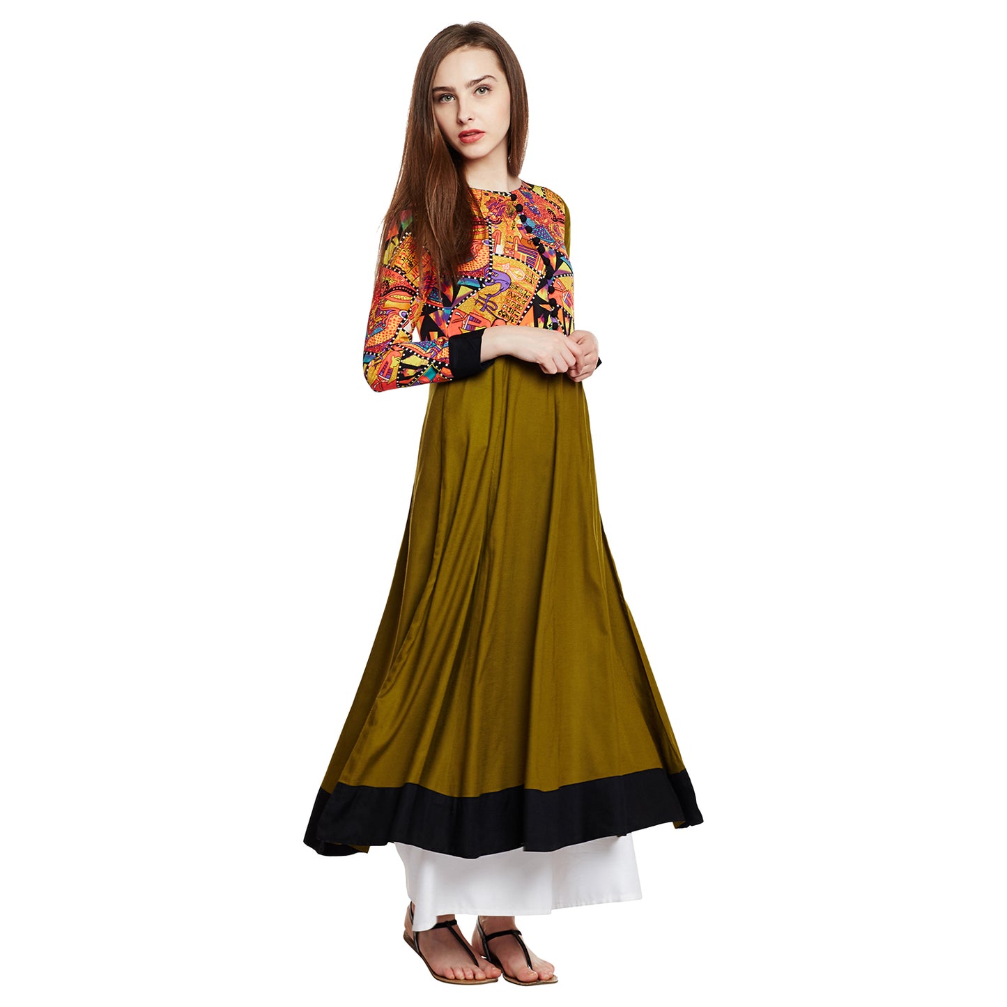 Multicolor Anarkali Kurta