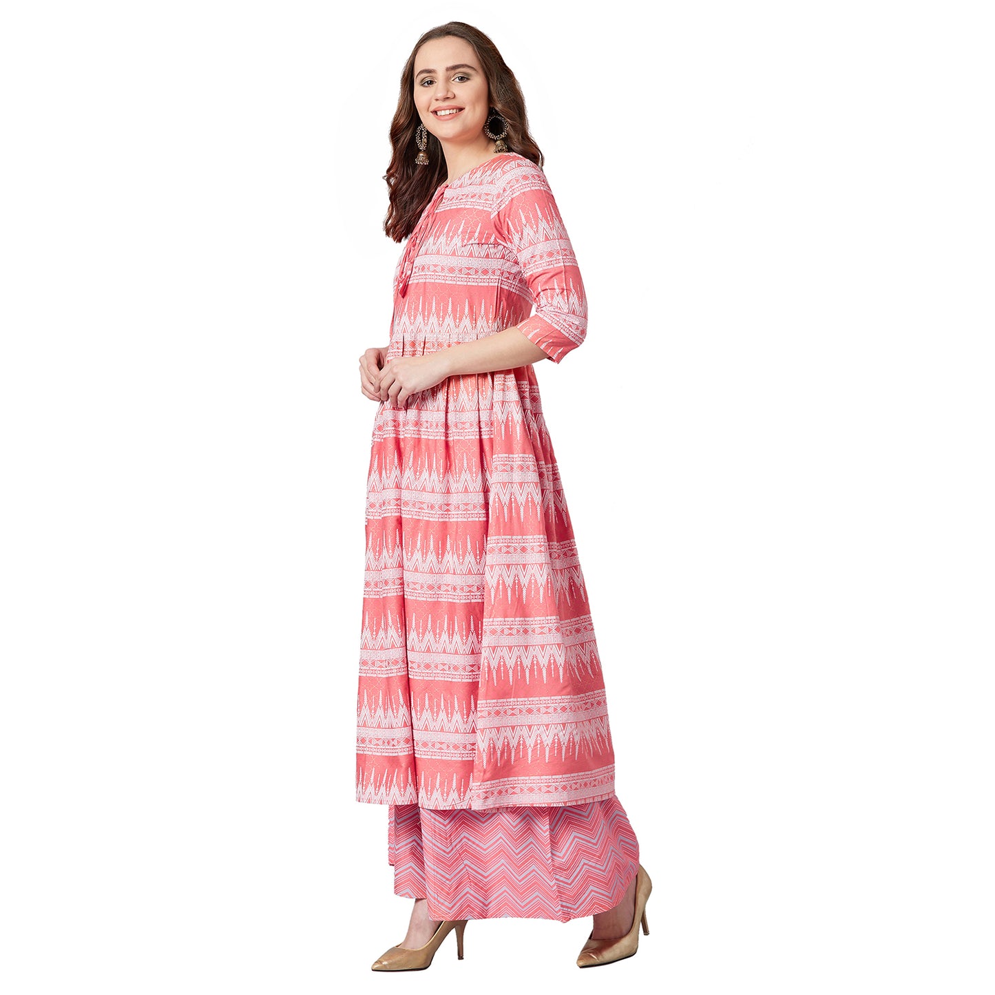 Women Anarkali Kurta And Palazzo Set