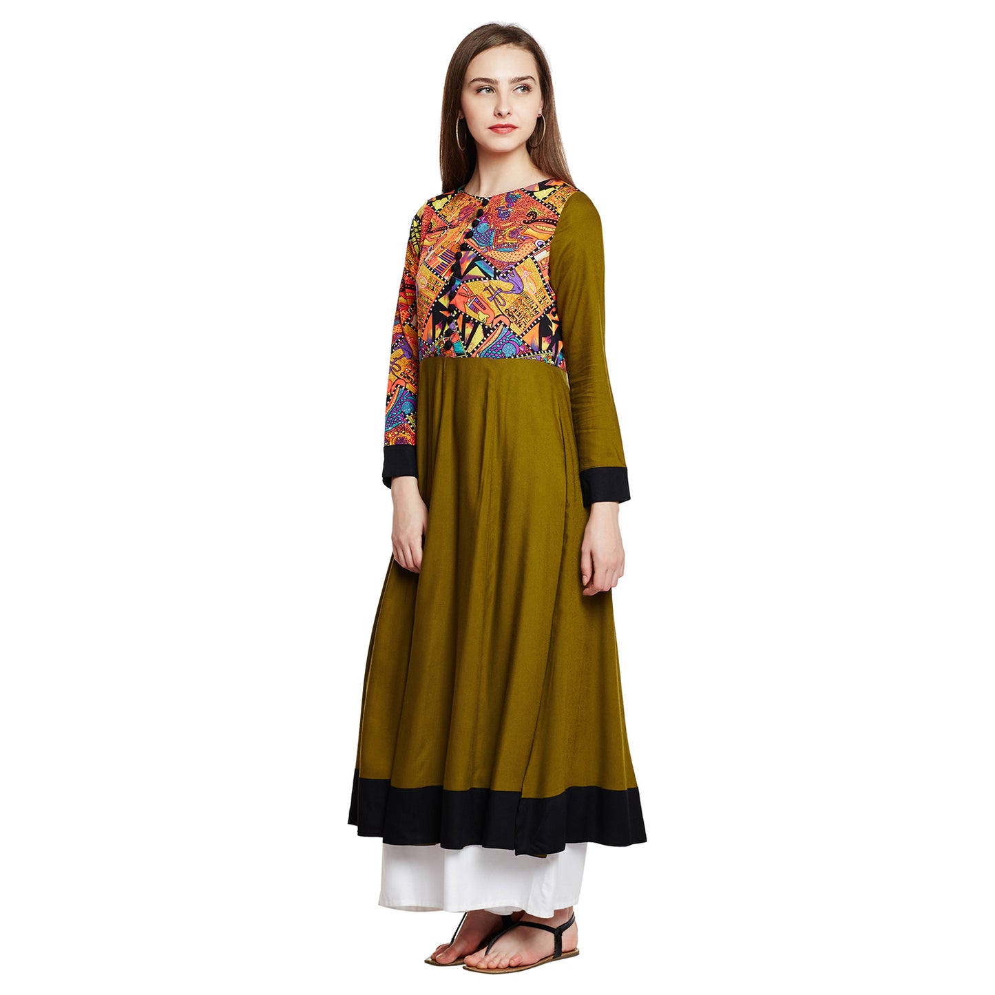 Multicolor Anarkali Kurta