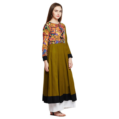 Multicolor Anarkali Kurta