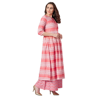 Women Anarkali Kurta And Palazzo Set