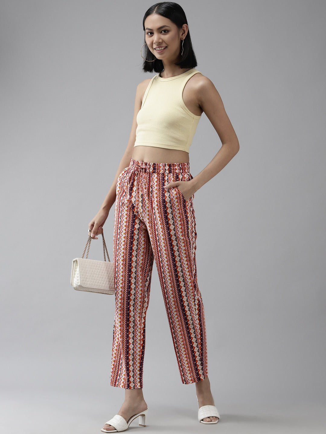 Women Multi Color Printed Trousers