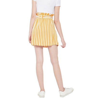 Women's Striped Mini Skirts