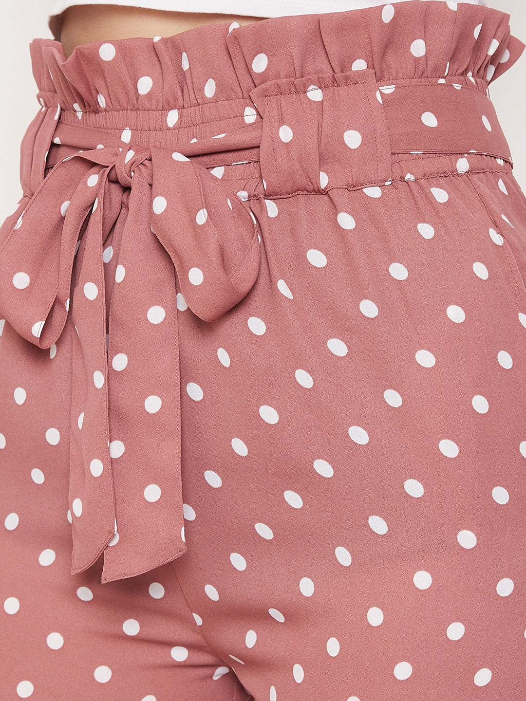 Women Pink Printed Loose Fit Regular Shorts