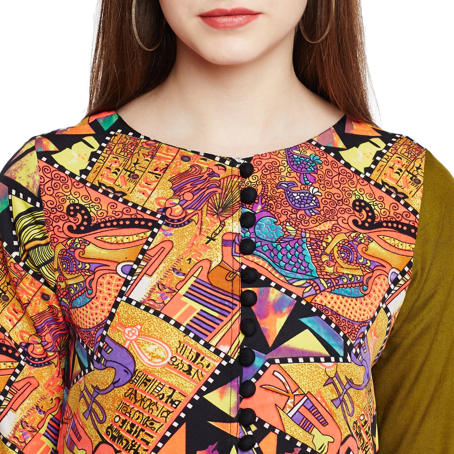 Multicolor Anarkali Kurta